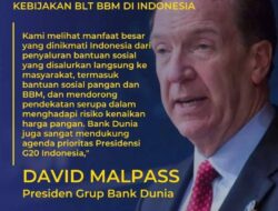 Presiden Bank Dunia Puji BLT BBM Indonesia