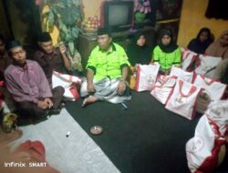 DPC TKN Lumajang bersama Sapulidi, Bagikan Puluhan Paket Bansos