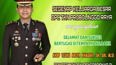 Kapolres Probolinggo di Mutasi, Ini Pesan Ketua DPC TKN PROYA